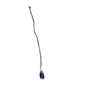 Purple stone necklace